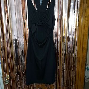 Small Victoria’s Secret sport little black sexy dress with cut out under chest